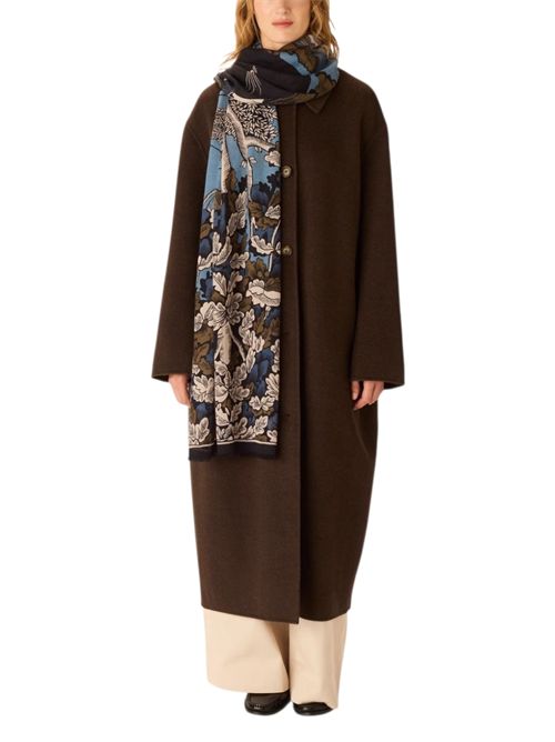 sciarpa donna 55 x 190 panthere blu Inoui Editions | SCARF 55 PANTHEREJEAN